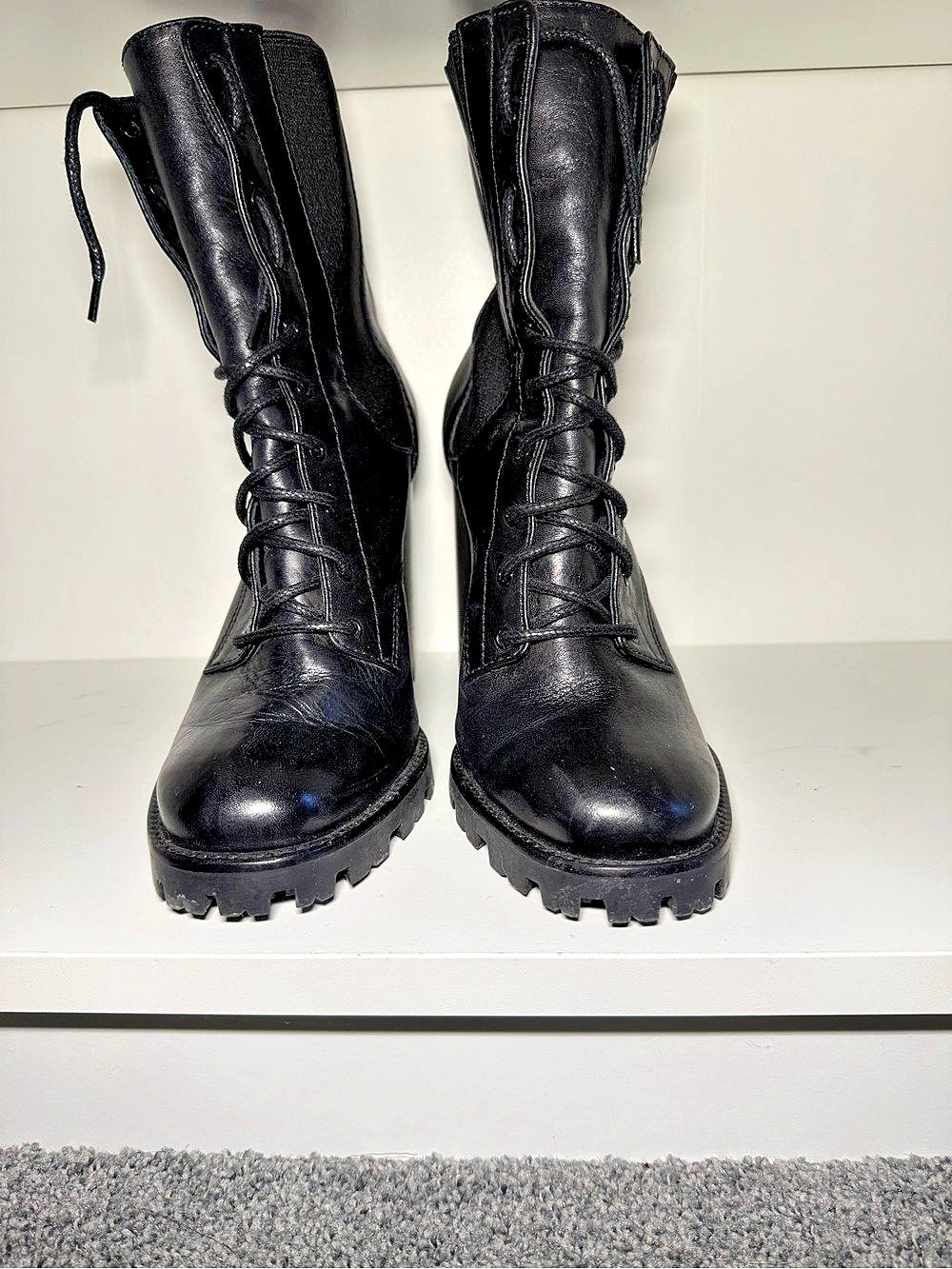 Schultz Black Heel  Boots